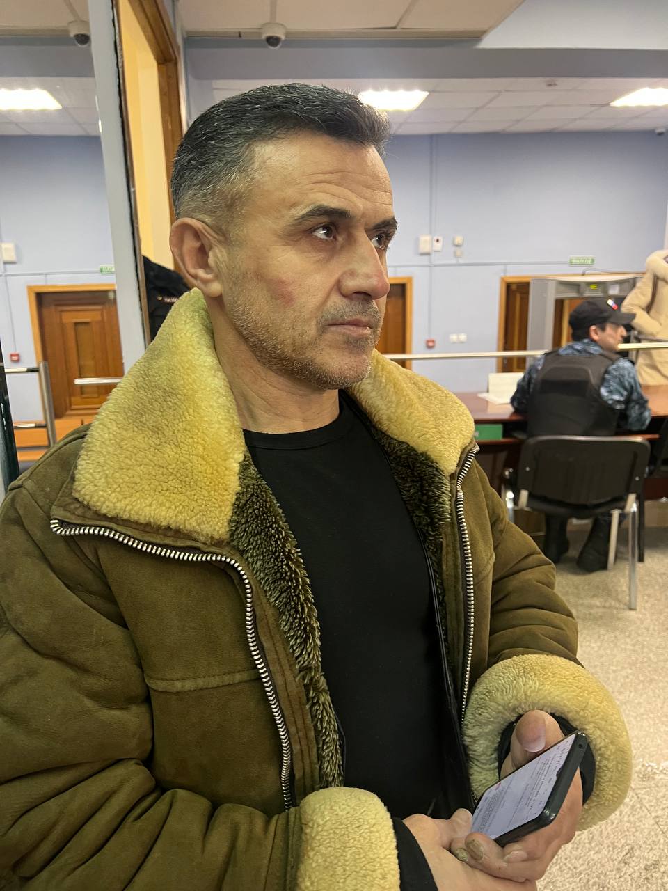 Асхали Алибеков в суде / Фото предоставил сам задержанный